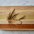 Load image into Gallery viewer, Fly Fishing Engraved Wooden Serving Board & Bar Board