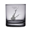Load image into Gallery viewer, Folsom Lake (CA) Map Engraved Glasses