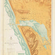 Load image into Gallery viewer, Frankfort Harbor Map - Lake Michigan 1904 - Nautical Chart Print - Paper | Canvas | Metal