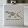Load image into Gallery viewer, German Shorthaired Pointer Engraved Stainless Steel Flask - 6 oz.