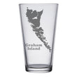 Load image into Gallery viewer, Graham Island, British Columbia Map Engraved Glasses