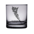 Load image into Gallery viewer, Graham Island, British Columbia Map Engraved Glasses