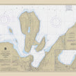 Load image into Gallery viewer, Grand Island - Michigan -Lake Superior - 1982 Nautical Chart Sherpa Fleece Blanket