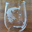 Load image into Gallery viewer, Greece Map Engraved Glasses