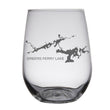 Load image into Gallery viewer, Greers Ferry Lake (AR) Map Engraved Glasses