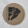 Load image into Gallery viewer, Hilton Head Island Coaster Set (Slate or Leatherette)
