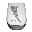 Load image into Gallery viewer, Haida Gwaii, British Columbia Map Engraved Glasses