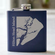 Load image into Gallery viewer, Hilton Head Island Engraved Stainless Steel Flask - 6 oz.