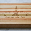 Load image into Gallery viewer, Forsyth Park Fountain - Savannah GA - Engraved Wooden Serving Board & Bar Board
