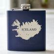 Load image into Gallery viewer, Iceland Engraved Stainless Steel Flask - 6 oz.
