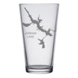 Load image into Gallery viewer, Jordan Lake (AL) Engraved Map Glasses
