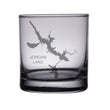 Load image into Gallery viewer, Jordan Lake (AL) Engraved Map Glasses