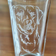 Load image into Gallery viewer, Labrador Retriever Engraved Glasses