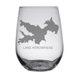 Load image into Gallery viewer, Lake Arrowhead (CA) Map Engraved Glasses