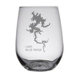 Load image into Gallery viewer, Lake Blue Ridge (GA) Map Engraved Glasses