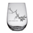 Load image into Gallery viewer, Lake Hamilton (AR) Map Engraved Glasses