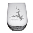 Load image into Gallery viewer, Lake Harding (GA) Engraved Map Glasses