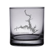 Load image into Gallery viewer, Lake Harding (GA) Engraved Map Glasses