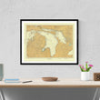 Load image into Gallery viewer, Lake Huron Map 1918 - Nautical Chart Print - Paper | Canvas | Metal
