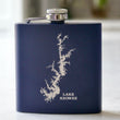 Load image into Gallery viewer, Lake Keowee Engraved Stainless Steel Flask - 6 oz.