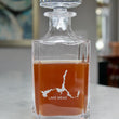 Load image into Gallery viewer, Lake Mead Engraved Whiskey Decanter - 26oz Square Crystal Decanter with Stopper