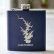 Load image into Gallery viewer, Lake Norman Engraved Stainless Steel Flask - 6 oz.