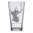 Load image into Gallery viewer, Lake Pleasant (AZ) Map Engraved Glasses
