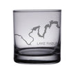 Load image into Gallery viewer, Lake Raybun (GA) Map Engraved Glasses