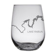 Load image into Gallery viewer, Lake Raybun (GA) Map Engraved Glasses
