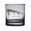 Load image into Gallery viewer, Lake Rayburn (AR) Map Engraved Glasses