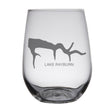 Load image into Gallery viewer, Lake Rayburn (AR) Map Engraved Glasses