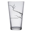 Load image into Gallery viewer, Lake Sonoma (CA) Map Engraved Glasses