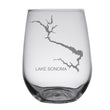 Load image into Gallery viewer, Lake Sonoma (CA) Map Engraved Glasses
