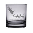 Load image into Gallery viewer, Lake Tobesofkee (GA) Map Engraved Glasses