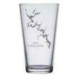 Load image into Gallery viewer, Lake Tuscaloosa (AL) Map Engraved Glasses