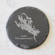 Load image into Gallery viewer, Lake Winnepisaukee Coaster Set (Slate or Leatherette)