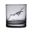 Load image into Gallery viewer, Lake Wisconsin (WI) Map Engraved Glasses