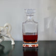 Load image into Gallery viewer, Octopus Engraved Whiskey Decanter - 26oz Square Crystal Decanter with Stopper