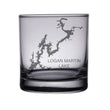 Load image into Gallery viewer, Logan Martin Lake (AL) Engraved Map Glasses
