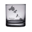 Load image into Gallery viewer, Madison Lake (WI) Map Engraved Glasses