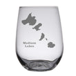 Load image into Gallery viewer, Madison Lake (WI) Map Engraved Glasses