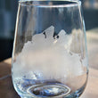 Load image into Gallery viewer, Martha's Vineyard Map Engraved Glasses