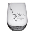 Load image into Gallery viewer, Mitchell Lake (AL) Map Engraved Glasses
