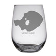 Load image into Gallery viewer, Mono Lake (CA) Map Engraved Glasses
