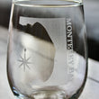Load image into Gallery viewer, Monterey Bay Map Engraved Glasses