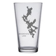 Load image into Gallery viewer, Moosehead Lake Map Engraved Glasses