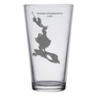 Load image into Gallery viewer, Moosleookmeguntic Lake Map Engraved Glasses