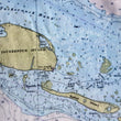 Load image into Gallery viewer, Nantucket Nautical Chart Sherpa Fleece Blanket