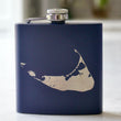 Load image into Gallery viewer, Nantucket Engraved Stainless Steel Flask - 6 oz.