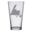 Load image into Gallery viewer, Newfoundland Map Engraved Glasses